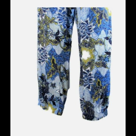 2 for $20 Jack by BB Dakota Jumpsuit Open Back Halter Floral Size M - Picture 3 of 10